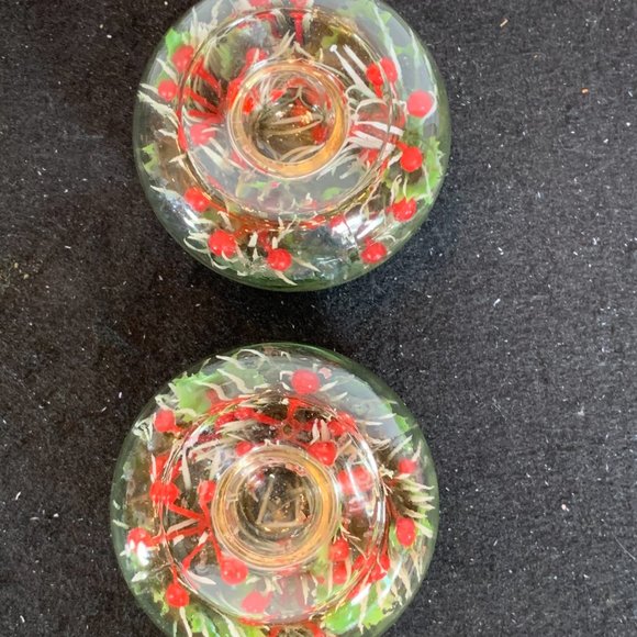 vintage Christmas candle holder Made in Hong Kong - Picture 5 of 5